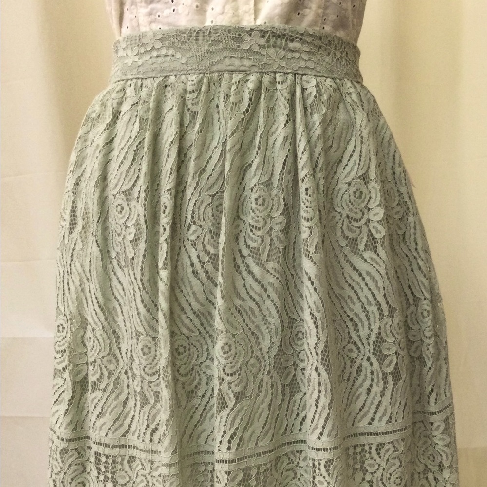 Xhilaration lace full mini skirt